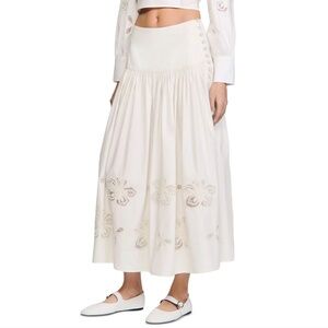Edonie Long Poplin Skirt